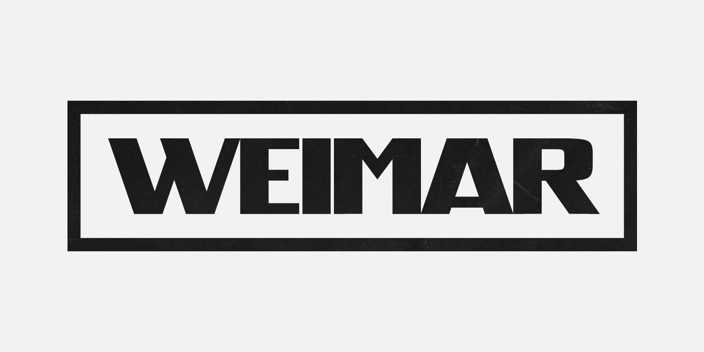 Weimar Font preview